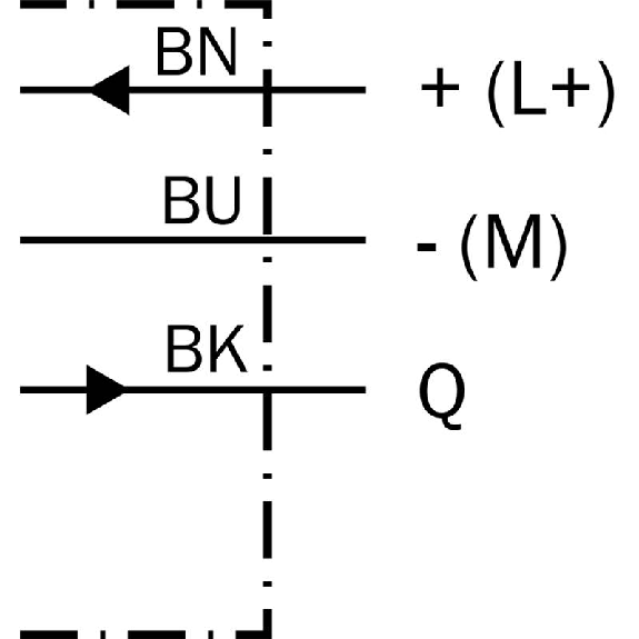 Cellule Bar. reflex NPN P=4m Pot. LR LO/DO 10-30Vdc / Câble 2m-Lire la description