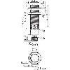 Cellule Directe M18 NPN P=1m LR LO/DO Inox Axial / M12 4P