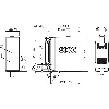 Cellule Directe RELAIS P=1,3m Pot. PinPoint LO/DO 24-240V / Câble 2m