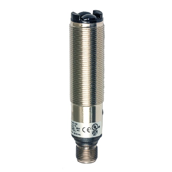 Cellule Bar. reflex M18 PNP P=5m IR DO Métal Axial / M12 4P-Lire la description