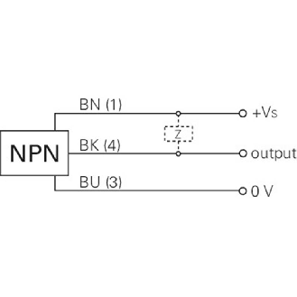 Cellule Directe NPN P=200mm Pot. LO / M08 3P+C-Lire la description