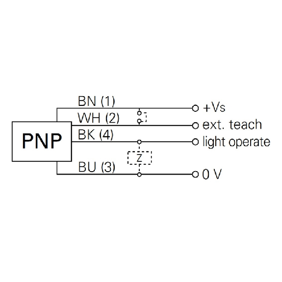 Cellule Bar. reflex transp. PNP P=7m Teach LO / M08 4P-Lire la description