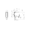 Cellule Bar. reflex PNP P=4,5m Laser LO/DO Métal 10-30Vdc / M08 4P