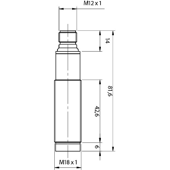 Cellule Bar. reflex transp M18 PNP P=1.5m LR NO+NF Métal Axial M12 4P-Lire la description