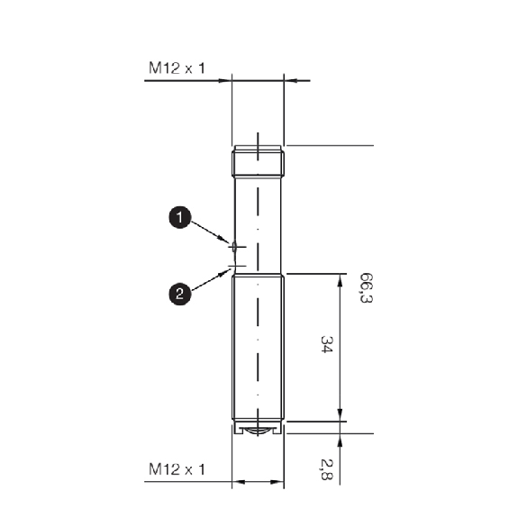 Cellule Bar. reflex M12 NPN P=2,5m IR LO/DO Métal Axial M12 4P-Lire la description