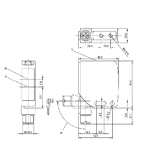Cellule Directe PNP P=1m Pot. LR LO/DO / M12 4P-Lire la description