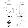 Cellule EAP PNP P=300mm Pot. Laser LO/DO / Câble 2m