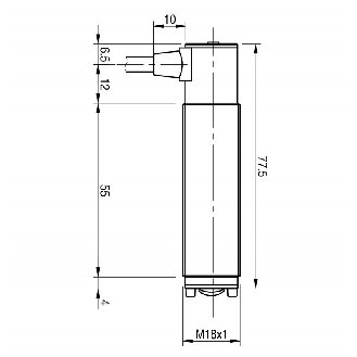 Cellule Directe PNP P=1m Pot. IR LO/DO Laiton Axial / Câble 2m Radial-Lire la description