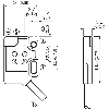 Cellule Directe PNP P=9mm LR LO / M08 4P+C0.2m