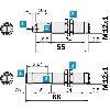 Cellule Bar. reflex M12 PNP P=2,8m LR LO/DO Métal Axial / M12 4P