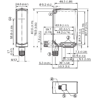 Cellule Bar. reflex PNP/NPN P=18m IO-Link PinPoint LO/DO / M12 4P-Lire la description