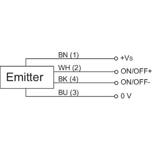 Cellule Barrage (E) M18 P=13m Pot. IR Plast. Axial / M12 4P-Lire la description