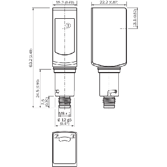 Cellule Bar. reflex transp. PNP P=5m PinPoint LO/DO / M08 4P-Lire la description