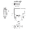 Cellule Barrage (R) PNP P=80mm Laser LO/DO / M12 4P