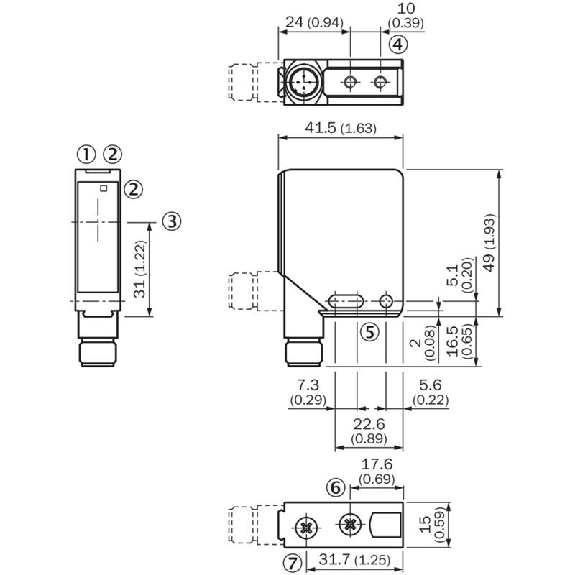 Cellule Barrage (R) PNP P=80mm Laser LO/DO / M12 4P Cellule Barrage (R) PNP P=80mm Laser LO/DO / M12 4P-Lire la description