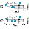 Cellule Directe M12 PNP P=300mm Teach IR LO/DO Métal Axial / Câble 2m
