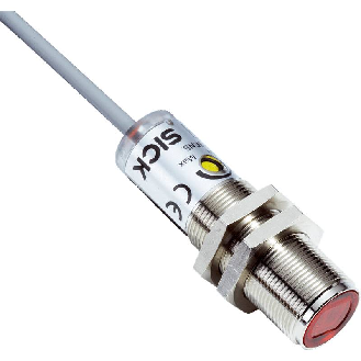 Cellule EAP M18 NPN P=350mm Pot. LR LO/DO Métal Axial / M12 4P-Lire la description