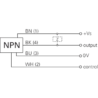 Cellule Barrage (R) M18 NPN P=13m Pot. LR LO/DO Plast. Axial / C2m-Lire la description