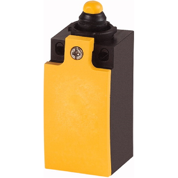 Interrupteur de position, Poussoir, Appareil de base, extensible, 1 F, 1 O, Action lente,Bornes à ressort, jaune, Matière isolante, -25 - +70 °C, EN 50047 Forme B, Plastique-Leggi tutto