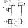 Fdc monopiste de précision N01, Poussoir à galet, SPDT, M12 5P