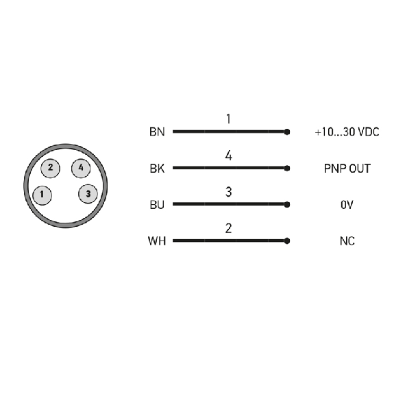 Cellule Bar. reflex PNP P=4m Pot. LR LO / M08 4P-Lire la description