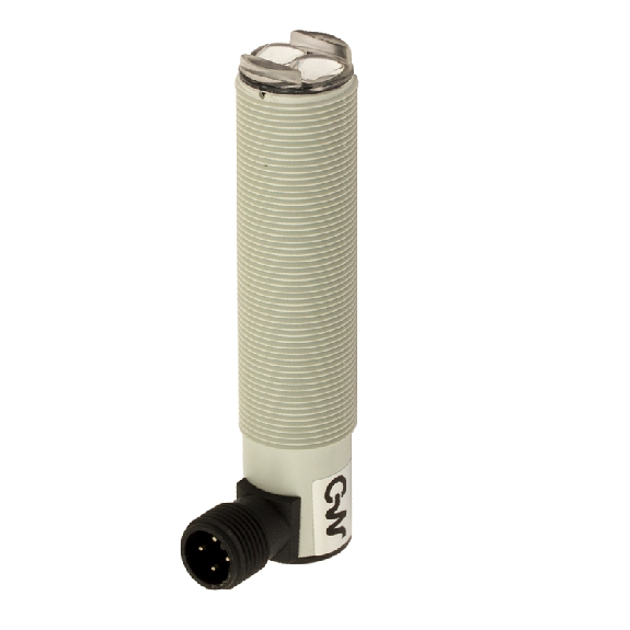 Photo.M18,NPN-NO/NC,M12 plug 90°,Diffuse Photo.M18,NPN-NO/NC,M12 plug 90°,Diffuse-Lire la description