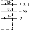 Cellule EAP NPN P=36mm PinPoint LO / Câble 2m