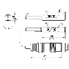 DPM Vérins rainures en T PNP NO lg24mm 10-30Vdc / M12 3P+C1m PUR