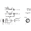 DPM Vérins rainures en T PNP NO lg24mm 10-30Vdc / M12 3P+C0.3m PUR