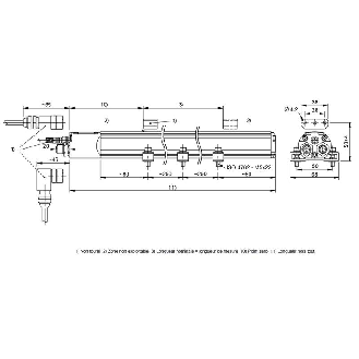 Capteur de position linéaire 1500mm, PROFIBUS-DP, brides-Lire la description
