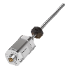 Capteur de position linéaire à tige 0230mm, 0-20mA, câble 5m Capteur de position linéaire à tige 0230mm, 0-20mA, câble 5m