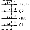 DPM Vérins rainure en C PNP (x2) NO lg19.5mm 12-30Vdc / M12 4P+C0.3m