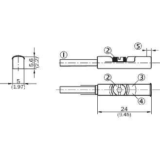 DPM Vérins rainures en T PNP NO IO-Link lg24mm / Câble 2m PUR-Lire la description