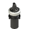Potentiomètre montage Ø22.5mm, 4,7kOhm (collerette satin chromé)