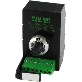 Potentiomètre 5k-Ohm 3600° (10 tours), rail DIN, 75x45x65mm-Lire la description