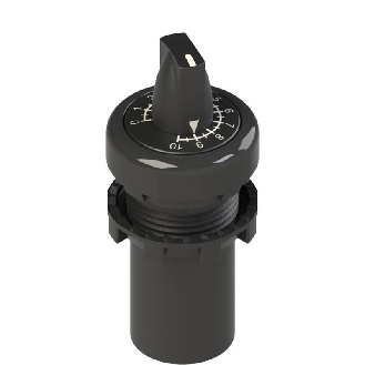 Potentiomètre montage Ø22.5mm, 470kOhm (collerette noir)-Lire la description