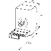 Potentiomètre 10k-Ohm 3600° (10 tours), rail DIN, 75x45x65mm