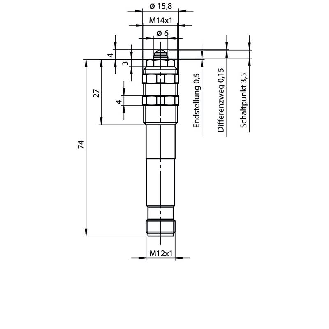 Microrupteur de précision M14 Poussoir à bille 20N SPDT, M12A 4P-Lire la description