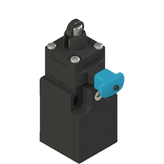 Int.de position avec réarmement Poussoir à galet inox Ø12mm,1xM16-Lire la description