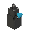 Int.de position avec réarmement Poussoir à galet inox Ø12mm,1xM16