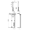 Int. de position sans fil Tige flexible avec embout en plastique