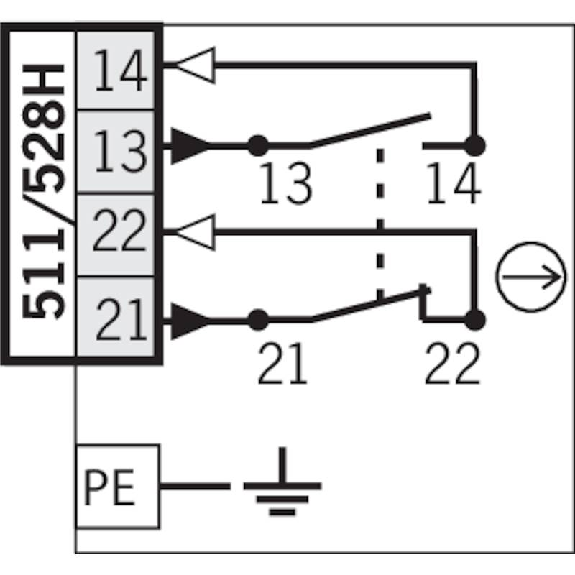 Int.de séc. Levier rotatif à galet acier 1O+1F rupt. brusque, 1xM20-Lire la description