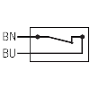 Microrupteur de précision M14 Poussoir à bille Reed 1NO, câble 5m