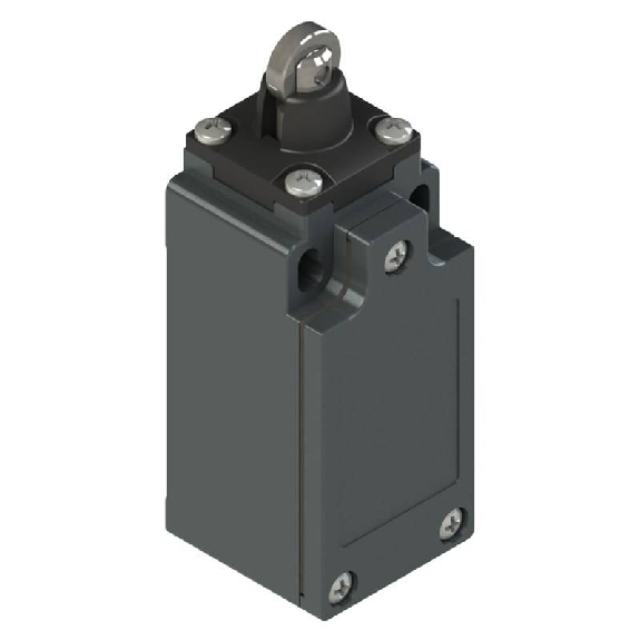 Int.de position avec réarmement Poussoir à galet en acier inox-Lire la description