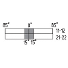 Int. de position Ex Levier antenne rotatif 2NF, 3xM20