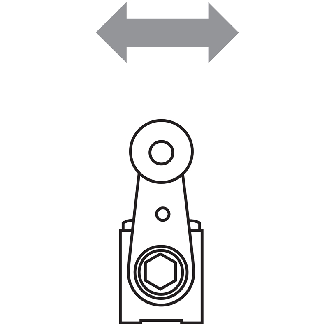 Int.de position Levier rotatif à galet 1NO+1NF, 3xM20-Lire la description