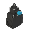 Int.de position avec réarmement Poussoir à galet 1NO+1NF, 2xPG13.5