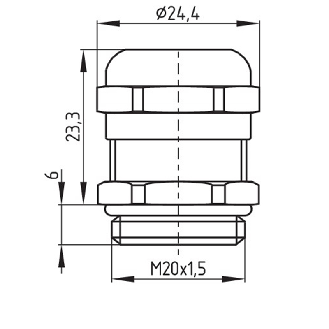 FDC EN 50047 METAL ATEX 1xM20-Lire la description