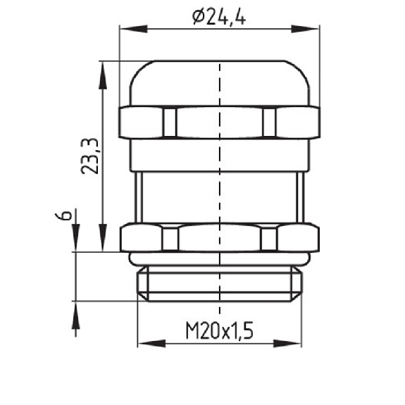 FDC EN 50047 METAL ATEX 1xM20-Lire la description