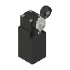 Int.de position Levier rotatif à galet inox 1NO+1NF